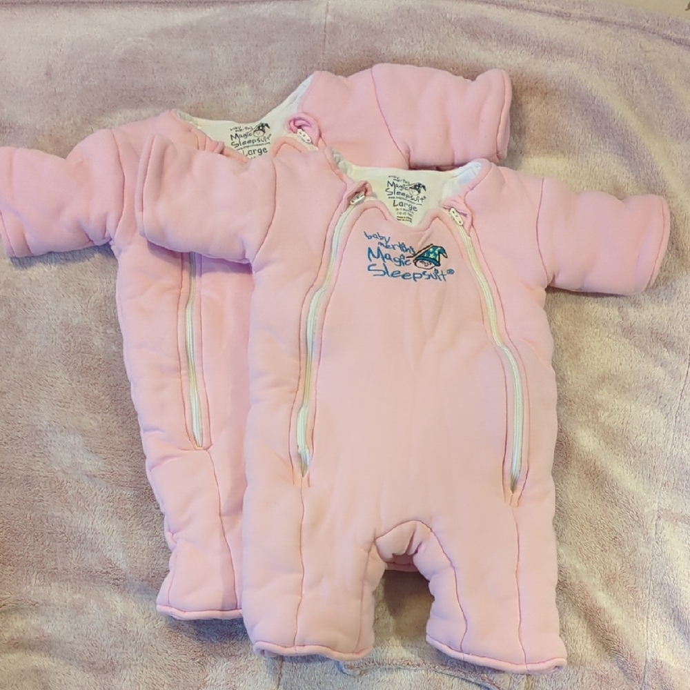 BUNDLE of Magic Merlin Baby Sleep Suits Sz Large